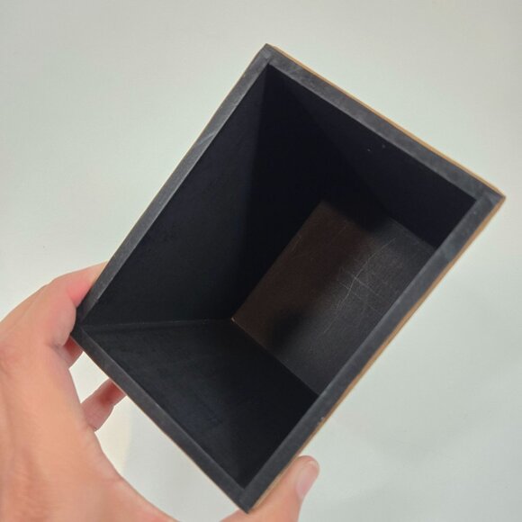 Lisa Kaus Whimsical Bird Print Mini Wooden Drawer Box Desk Storage Collage Words - Picture 12 of 12